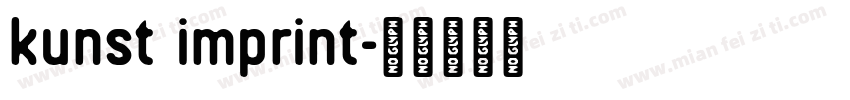 kunst imprint字体转换
